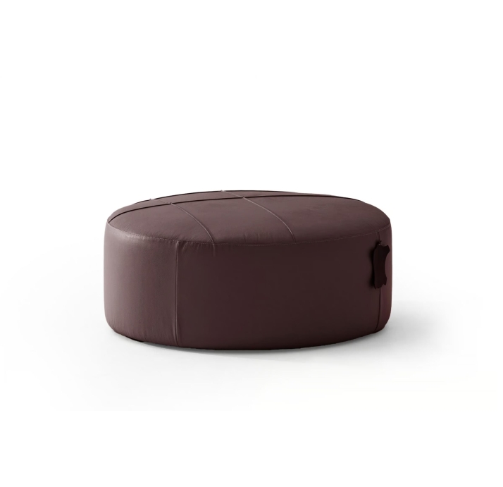 Пуф RAGAZZO POUF 80X80X35 см. Naturel leather BROWN (NRM05936)