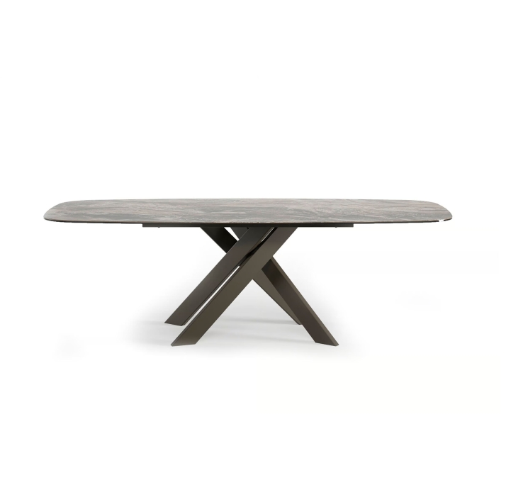Стол обеденный AVALON DINING TABLE BROWN MATT BROWN MARBLE  240X110X75 СМ. ()