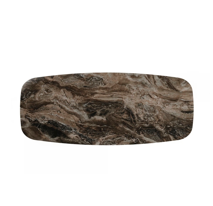 Стол обеденный AVALON DINING TABLE BROWN MATT BROWN MARBLE  240X110X75 СМ. ()