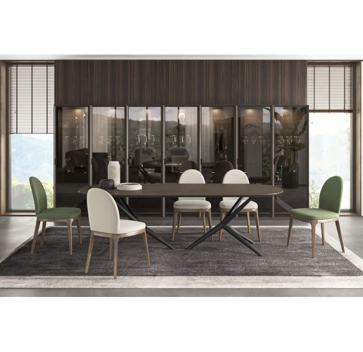 Стол обеденный ARAGON DINING TABLE BROWN AMERICAN WALNUT  249X103X76 СМ. (NRM06081)