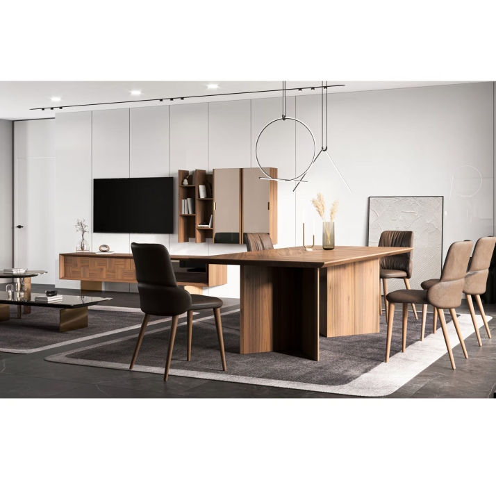 Стол обеденный ARIEL DINING TABLE RAW OAK RAW OAK  220X100X76 СМ. (NRM06098)