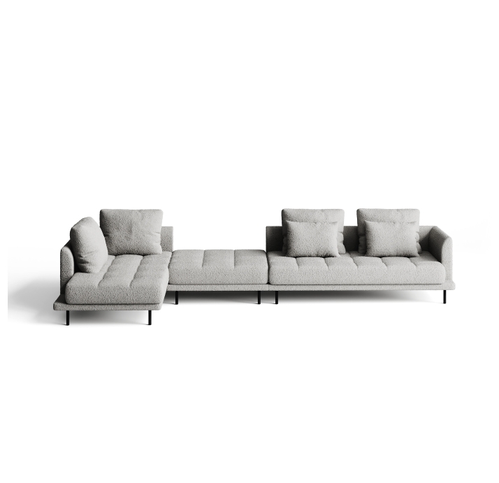 Диван LEMME 192-402-102B/74/ Stella Crystal/Утопающий/h 17 металл/