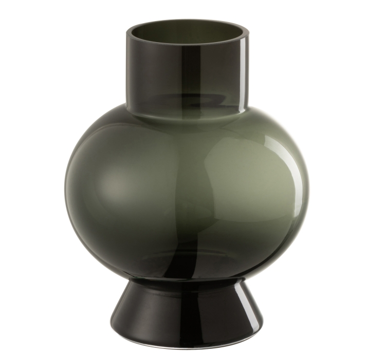 Ваза настольная BLACK VASE 18X18X22 СМ. (NRM06146)