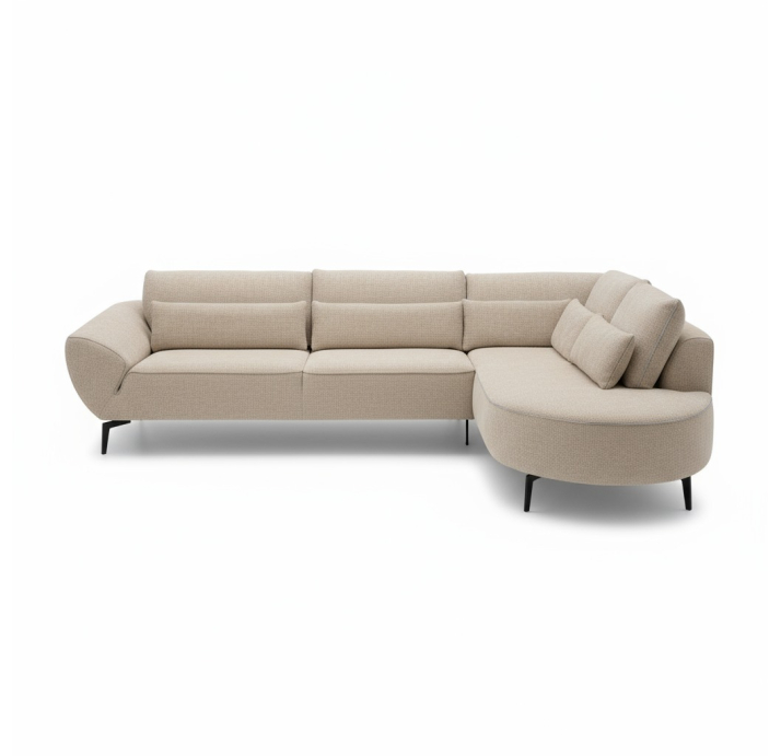 Диван BORRA B100-300-170S/RAMIRO CREAM/BULTEX/01 BLACK/
