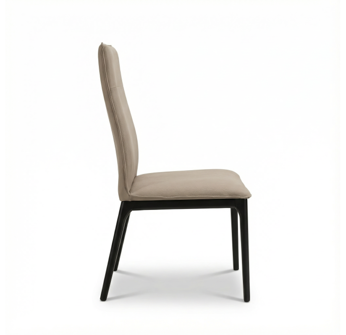 Стул интерьерный NOVARRO CHAIR MASSA 040 MILKY BROWN  BLACK MATTE (NRM06180)