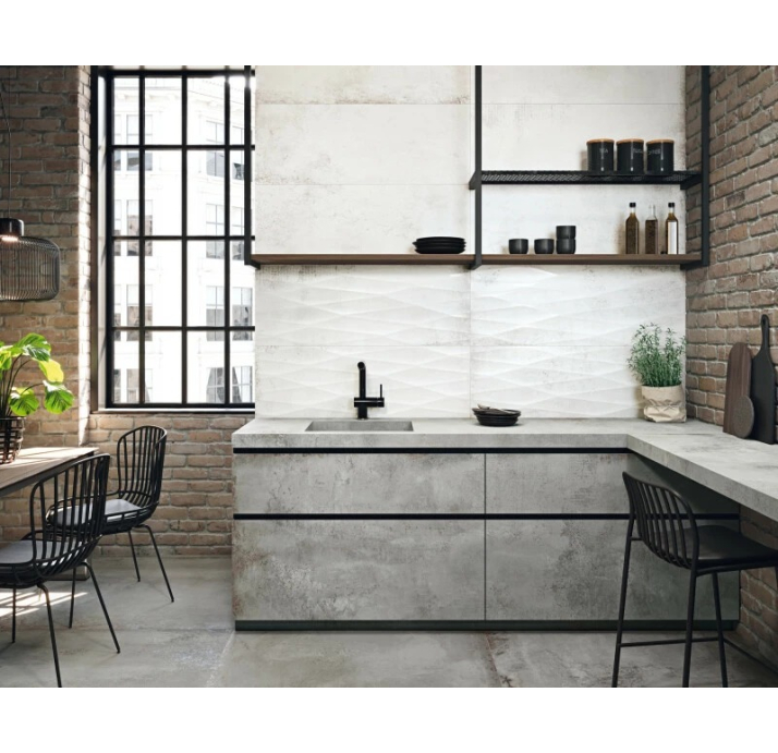 Крупноформатная плита DISTRITO ALUMINIO Серый 324X162X12 (NCR00559)