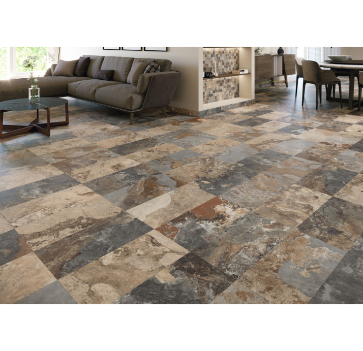 Керамическая плитка YUKATAN MULTIC. ANT Серый 60X60X10 (NCR01874)