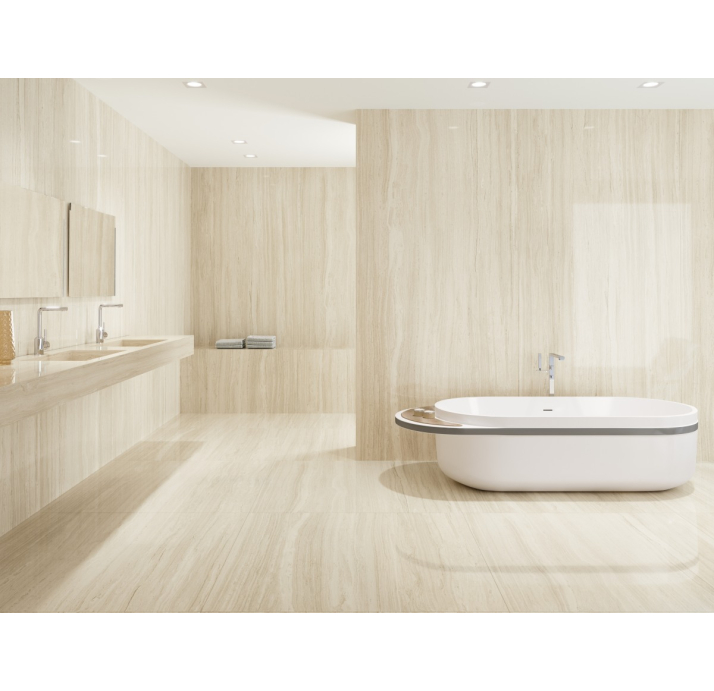 Крупноформатная плита SILK BEIGE MALL. Бежевый 260X120X5,6 (NCR01463)