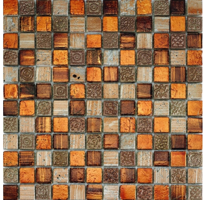 Стеклянная мозаика MUSA FERRO Разноцветный 30X30X (NCR01200)