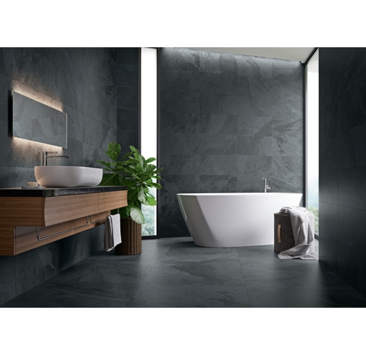 Керамическая плитка ANNAPURNA NEGRO 20  80X80 REC. Черный 80X80X20 (NCR00060)