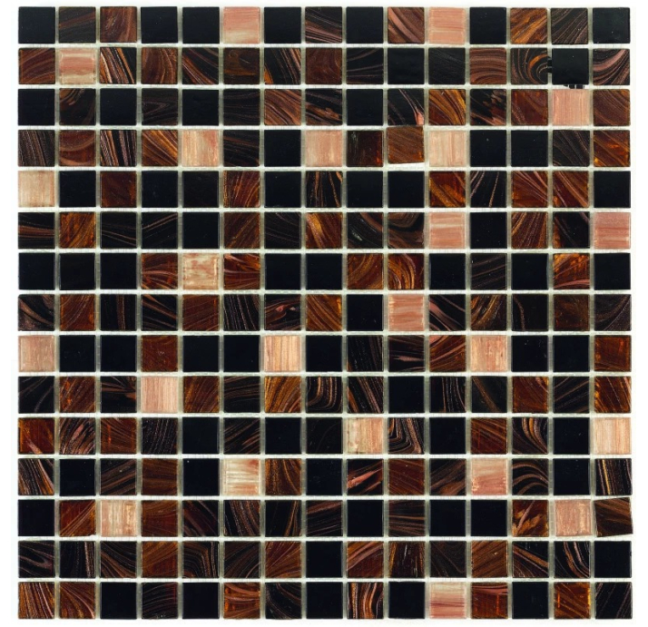 Стеклянная мозаика CIRENE TOPACIO Коричневый 33X33X (NCR00479)