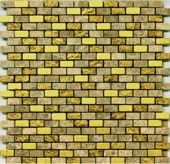 Стеклянная мозаика MUSA BRICK CAPUCCINO Разноцветный 30X30X (NCR01191)
