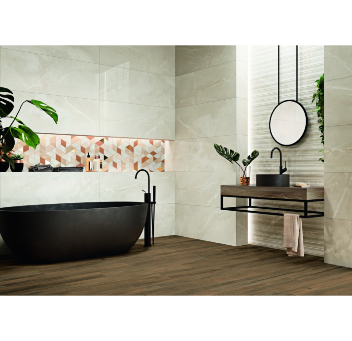 Керамическая плитка SAJONIA CEREZO REC. Коричневый 120X20X10 (NCR01399)