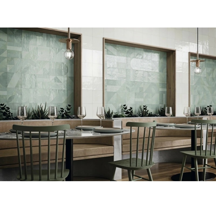 Керамическая плитка TABARCA MENTA   20X20 Бирюзовый 20X20X7 (NCR01611)
