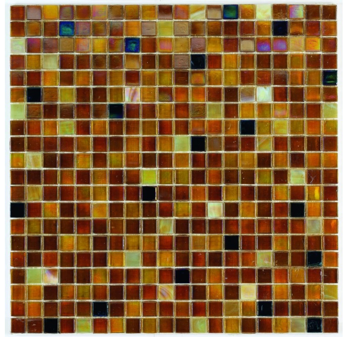 Стеклянная мозаика VELIA CUBE CARAMELO Разноцветный 33X33X (NCR01738)