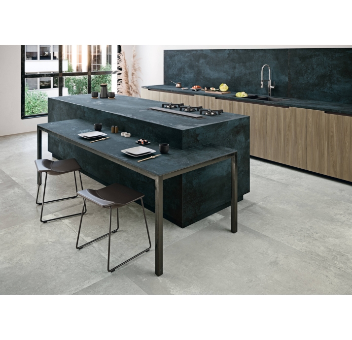 Крупноформатная плита DISTRITO ZINC Бирюзовый 260X120X5,6 (NCR00593)
