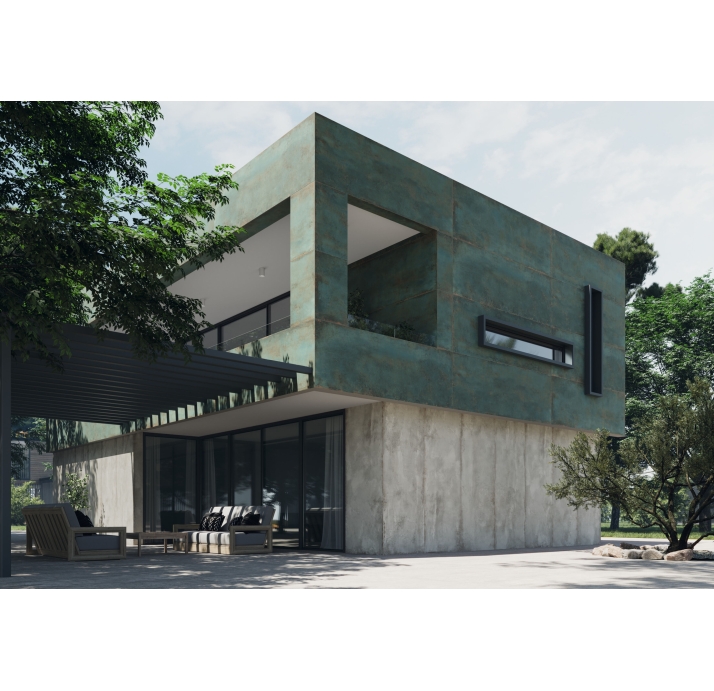 Крупноформатная плита DISTRITO ZINC Бирюзовый 260X120X5,6 (NCR00593)