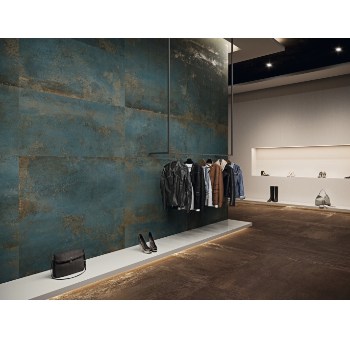 Крупноформатная плита DISTRITO ZINC Бирюзовый 260X120X5,6 (NCR00593)