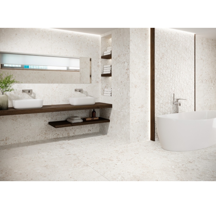 Керамическая плитка BIERZO PERLA  SEDA  60X120 Белый 120X60X10 (NCR00296)