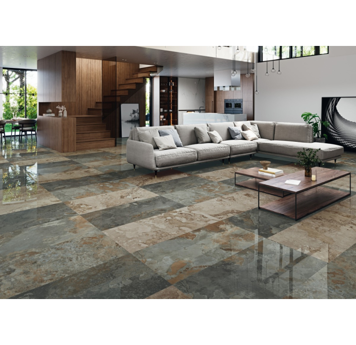 Керамическая плитка YUKATAN MULTIC. REC Серый 120X60X10 (NCR01873)