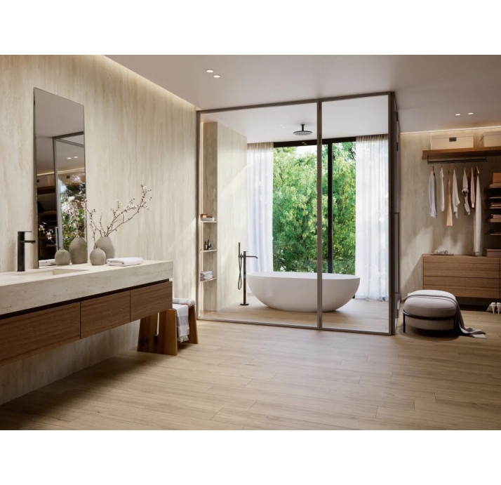 Керамическая плитка TRAVERTINO GREY Серый 120X120X5,6 (NCR01722)