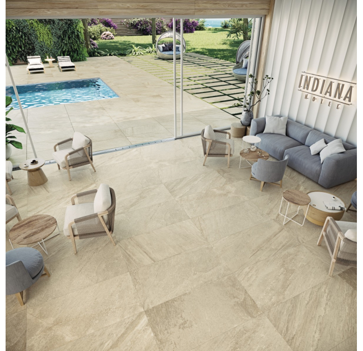 Керамическая плитка INDIANA BEIGE REC. Бежевый 60X60X10 (NCR00796)