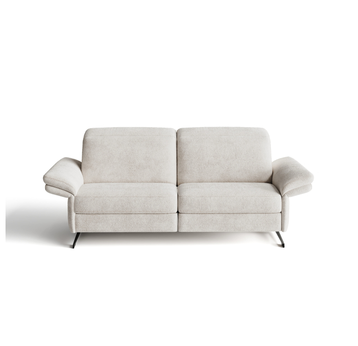 Диван PIANO B100-220-100B/54/VIVA OFFWHITE/BULTEX/01 BLACK/E,E