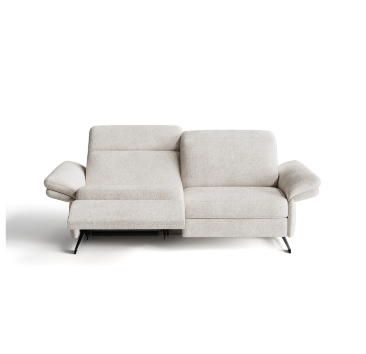 Диван PIANO B100-220-100B/54/VIVA ANGORA /BULTEX/01 BLACK/E,E,R