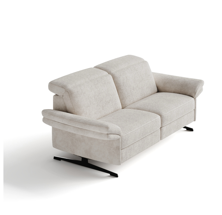 Диван PIANO B100-220-100B/54/VIVA ANGORA /BULTEX/01 BLACK/E,E,R