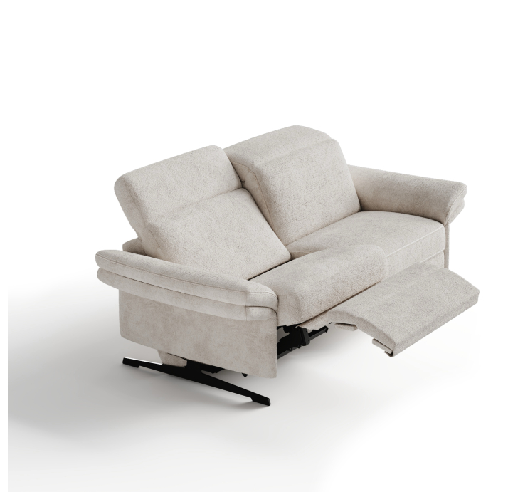 Диван PIANO B100-220-100B/54/VIVA ANGORA /BULTEX/01 BLACK/E,E,R