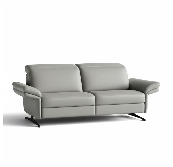 Диван PIANO B100-220-100B/54/MONTANA PERLE/BULTEX/01 BLACK/E,E