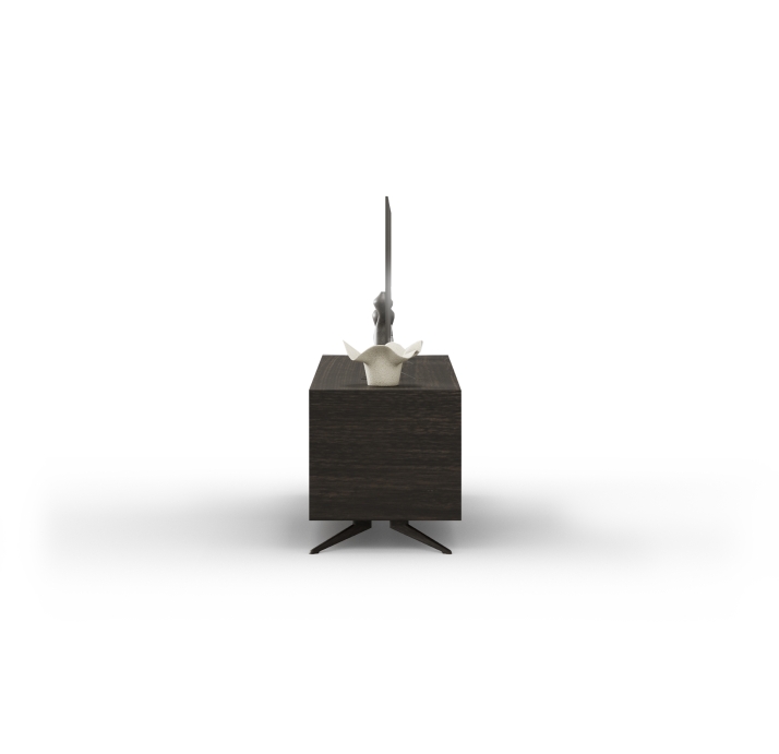 Тумба под ТВ VOYD TV STAND Anthracite walnut veneer Anthracite walnut veneer Reflective glass 200X45