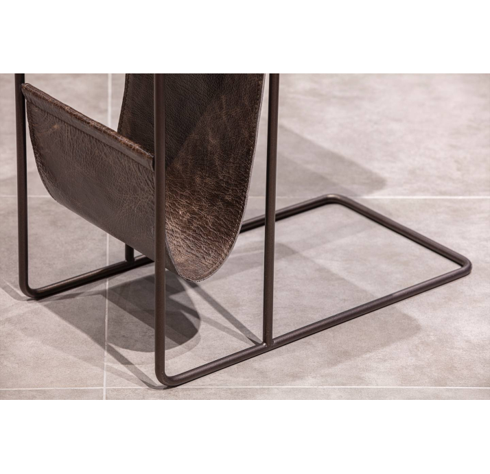 Стол журнальный VETA C NESTING TABLE Glossy metal Anthracite Walnut Veneer  61X32X56 СМ. (FUG00292)