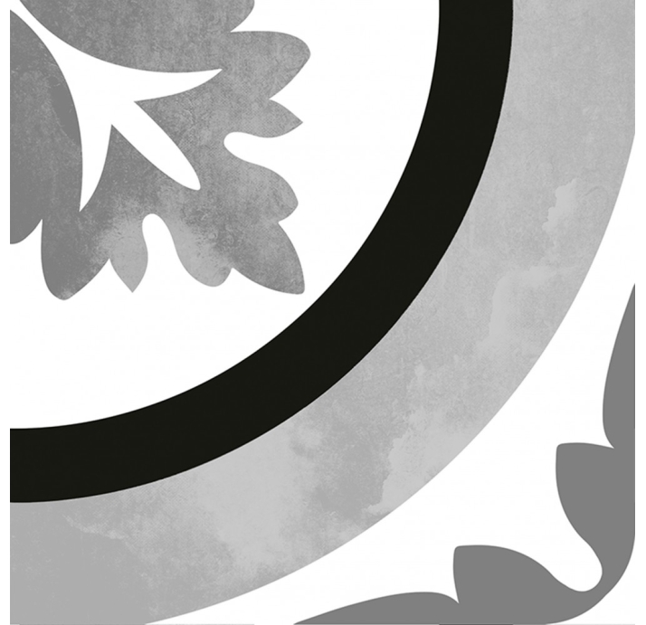 Керамическая плитка ORNAMENTAL BLACK&WHITE 20X20  20X20X9 (NCR02069)