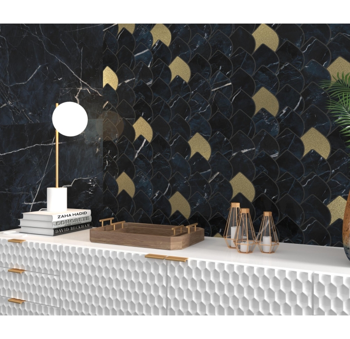 Керамическая плитка BLACK CALACATTA 60X120  60X120X9 (NCR02321)