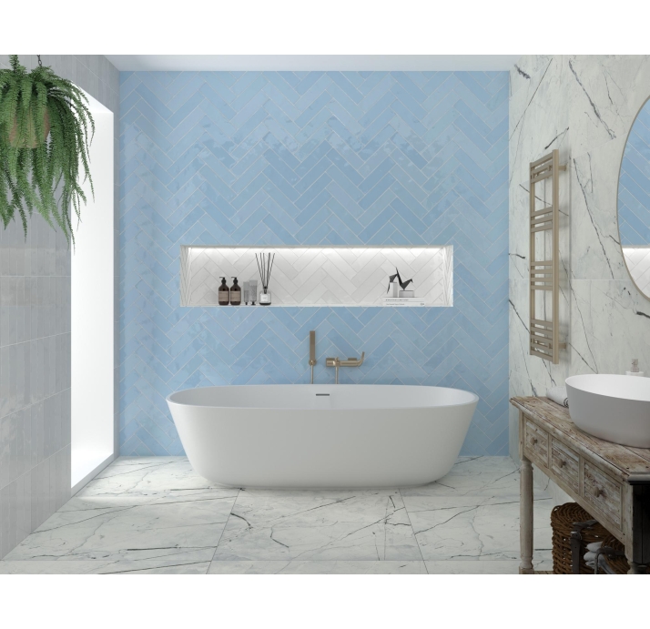 Керамическая плитка LIGHT CALACATTA SATIN 90X90  90X90X9 (NCR02327)