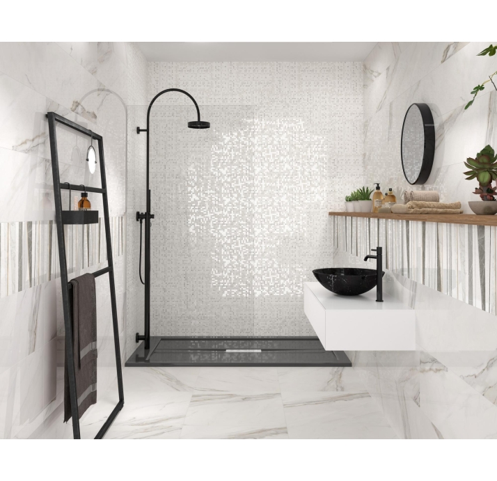 Керамическая плитка CALACATTA SUPERWHITE SATIN 60X60  60X60X9 (NCR02340)