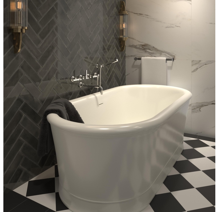 Керамическая плитка CALACATTA SUPERWHITE SATIN 90X90  90X90X9 (NCR02341)