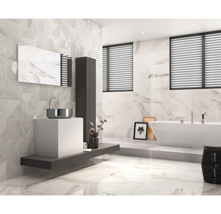 Керамическая плитка CALACATTA SUPERWHITE 60X60  60X60X9 (NCR02338)