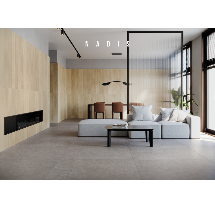 Керамическая плитка ARCO DARK GRAY Графитовый 90X90X10 (NCR02640)