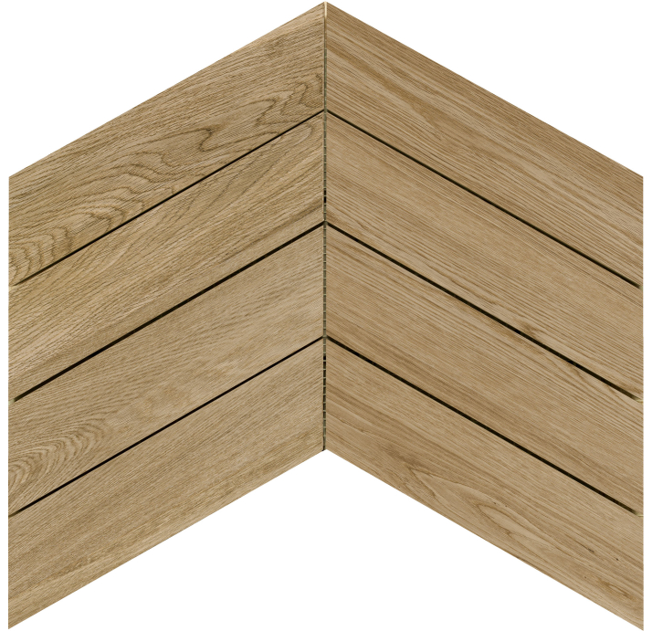 Керамическая мозайка PERPETUAL HONEY CHEVRON MOS Коричневый 29,8X21,4X10 (NCR03276)