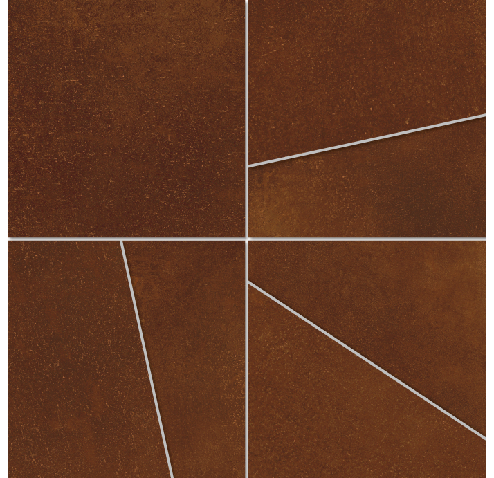 Керамическая мозайка FE CORTEN ORIGAMI MOS Коричневый 30X30X10 (NCR02749)