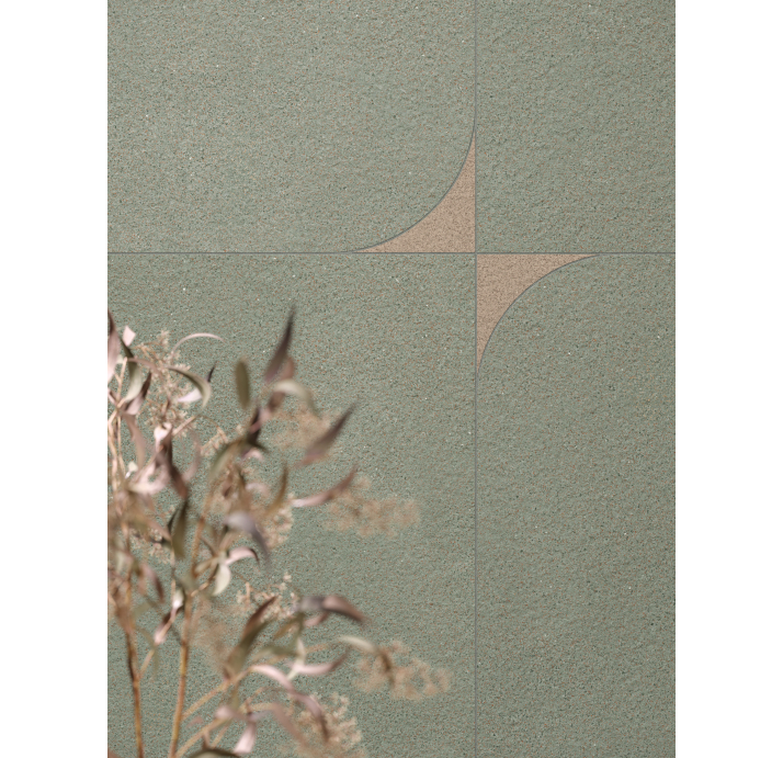 Керамическая плитка SEMBRA GREEN Зеленый 90X90X10 (NCR02962)