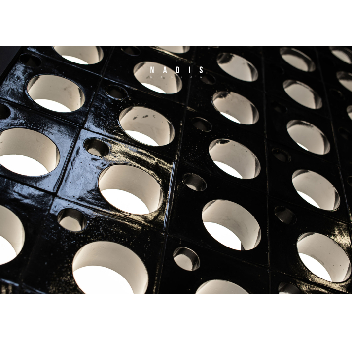 Керамическая плитка MATILDA 16 BLACK Черный 20X20X70 (NCR03057)