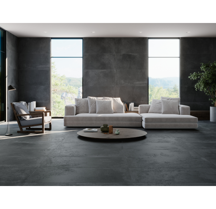 Керамическая плитка FE BLACK Черная 60X120X10 (NCR02758)