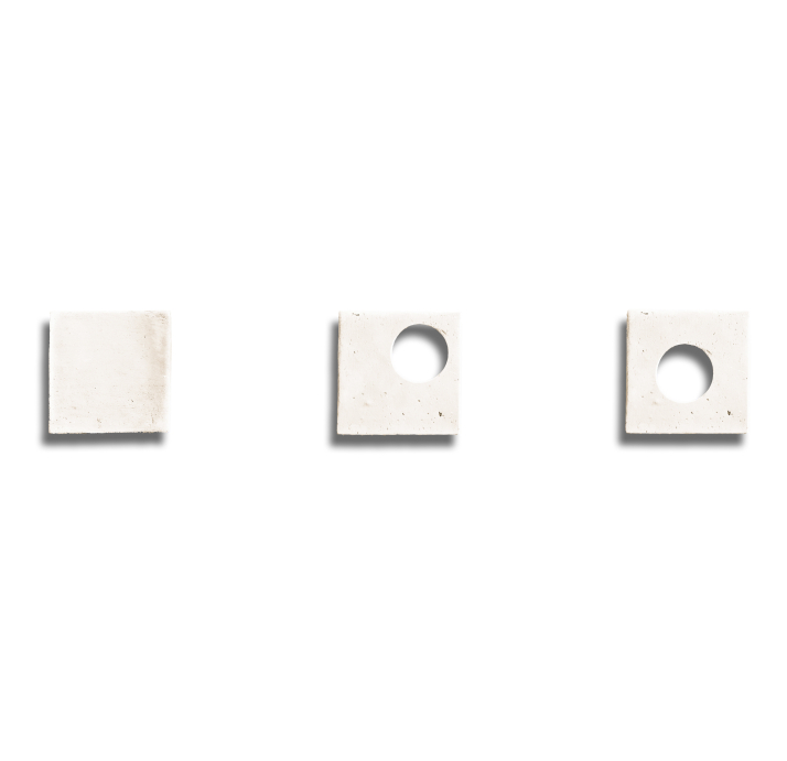 Керамическая плитка ALBERTINA B-INSERT 2 WHITE Белый 15X15X15 (NCR03068)