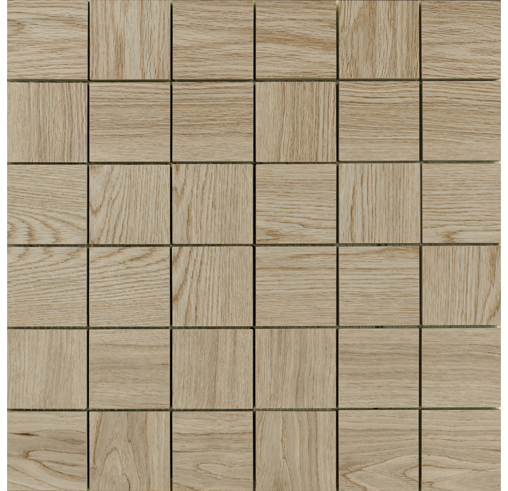 Керамическая мозайка PERPETUAL WALNUT MOS 5X5 Коричневый 30X30X10 (NCR03280)