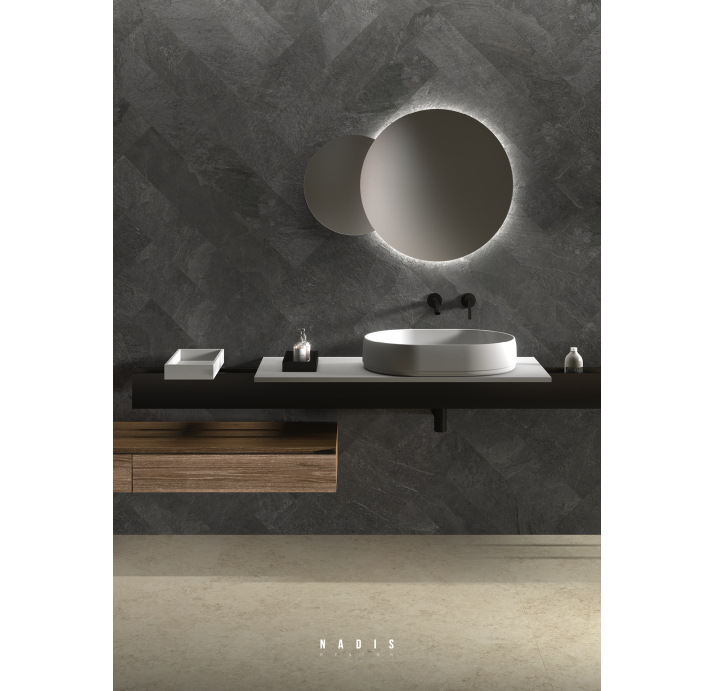 Керамическая плитка LAGO GRAPHITE AS 20 MM Графитовый 60X90X20 (NCR03122)