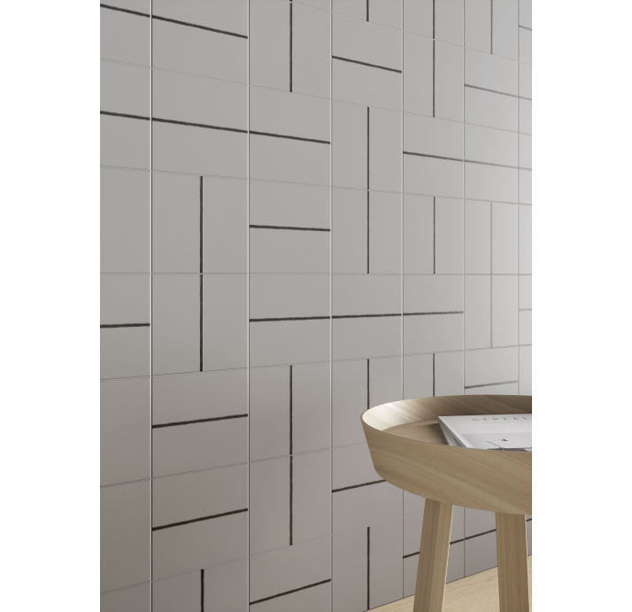 Керамическая плитка LINE GRAY Серый 15X15X10 (NCR03368)