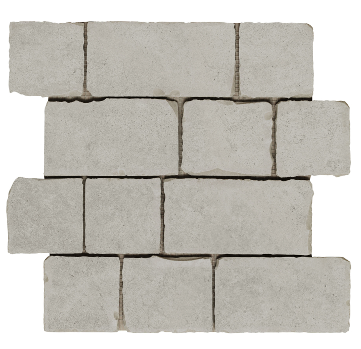 Керамическая мозайка MONDO DARK GRAY BRICK MOS Графитовый 29,4X30,4X10 (NCR03310)